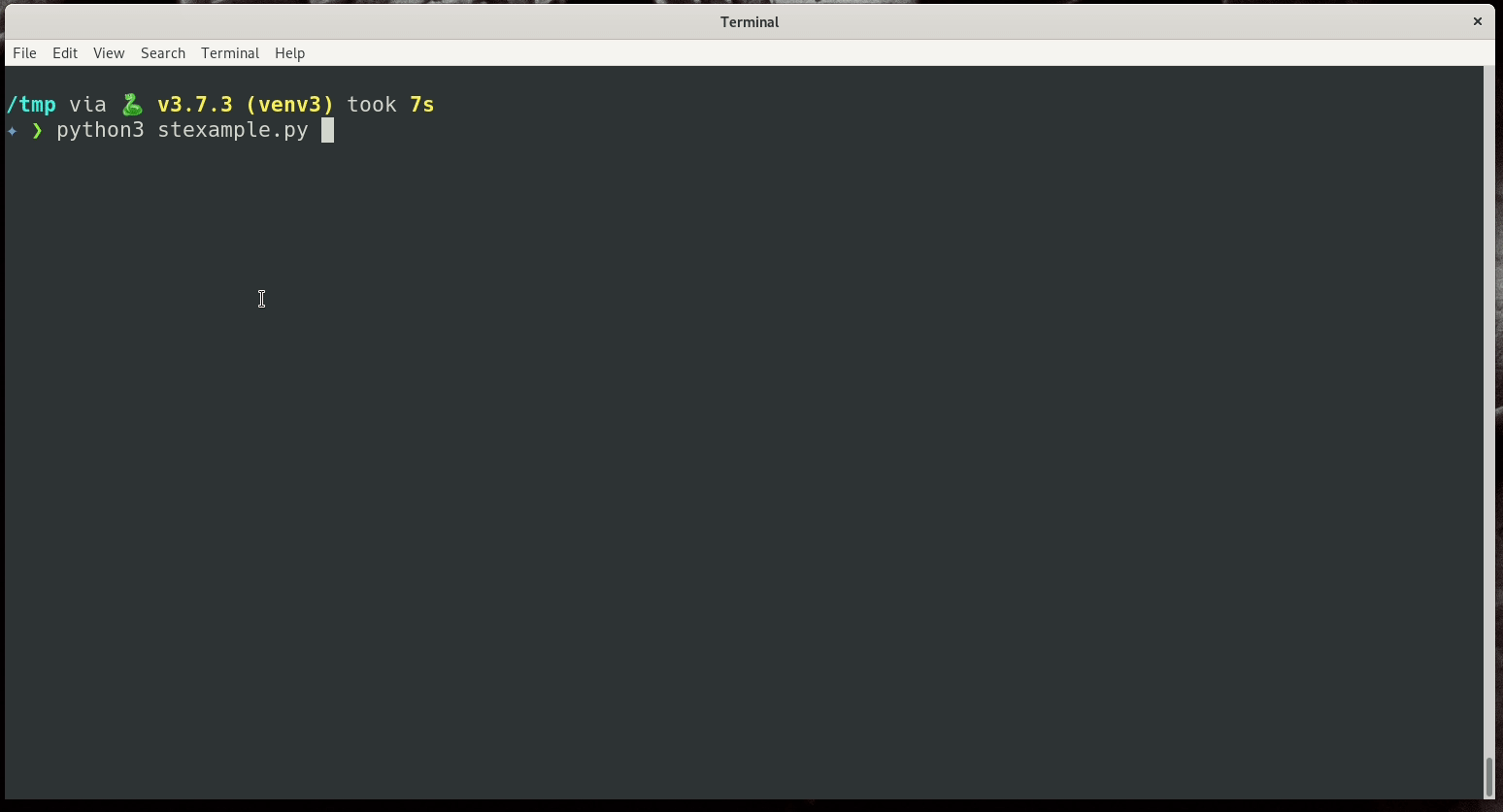 demo code running